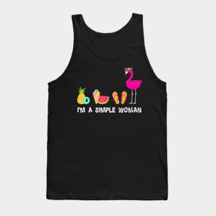 Beach Sun Summer Women Flamingo Tank Top